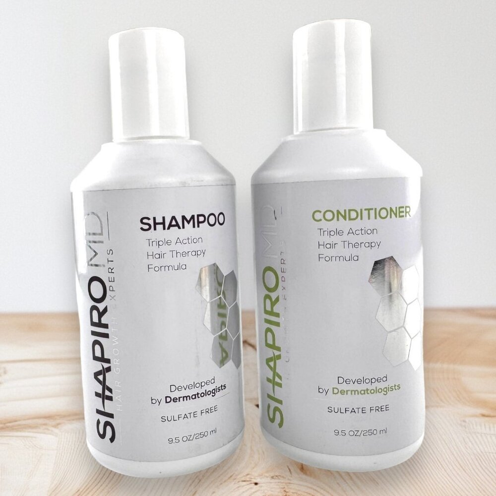Shapiro MD Triple Action Hair Therapy Formula Shampoo & Conditioner 9.5 oz.